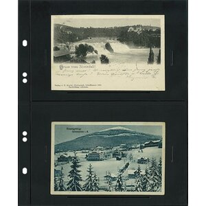 Einsteckblätter - 2 er Einteilung: 152 x 112 mm - Multi Collect (1331) - Schwarz - 4 Ringe