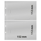 Insert sheets - 2 compartment(s): 152 x 112 mm - Multi Collect (1341) - Transparent - 4 Rings ■ per 10 pcs.