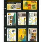 Einsteckblätter - 8 er Einteilung: 59 x 89 mm - Multi Collect (1353) - Schwarz - 4 Ringe ■ pro 10 Stück