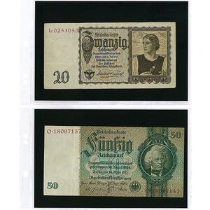 Einsteckblätter, inkl. Einlegestreifen (Schwarz) - 2 er Einteilung: 185 x 120 mm - Multi Collect (1404) - Transparent - 4 Ringe