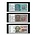 Feuilles de pochettes, incl. Bandes d'insertion (Noir) - 3 compartiment(s): 185 x 80 mm - Multi Collect (3103) - Transparent - 4 Anneaux ■ par 10 pcs.