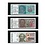Feuilles de pochettes, incl. Bandes d'insertion (Noir) - 3 compartiment(s): 185 x 80 mm - Multi Collect (3103) - Transparent - 4 Anneaux