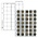 Numismatic sheets, incl. Interleaves (Black) - 35 compartment(s): Ø 27 mm - Multi Collect (35) - Transparent - 4 Rings ■ per 5 pcs.