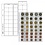 Feuilles numismatiques, incl. Intercalaire (Noir) - 40 compartiment(s): Ø 16/27 mm - Multi Collect (40) - Transparent - 4 Anneaux