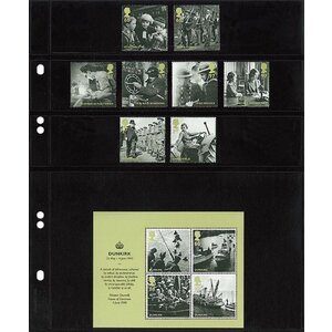 Insteekbladen - 4 vaks indeling: 190 x 36/36/36/122 mm - Multi Collect (1319) -  - Zwart - 4 Rings