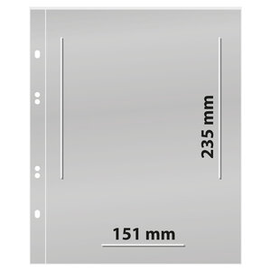 Insteekbladen - 1 vaks indeling: 151 x 235 mm - Multi Collect (1340) -  - Transparant - 4 Rings