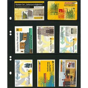Einsteckblätter - 8 er Einteilung: 59 x 89 mm - Multi Collect (1353) - Schwarz - 4 Ringe