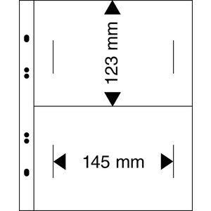 Insteekbladen - 2 vaks indeling: 145 x 123 mm - Multi Collect (1362) -  - Transparant - 4 Rings