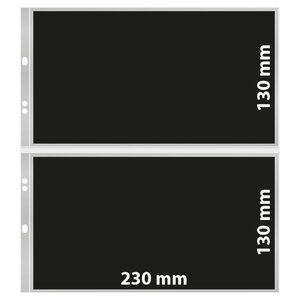 Insert sheets - 2 compartment(s): 230 x 130 mm - Multi Collect (1384) - Black - 4 Rings