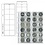 Numismatic sheets, incl. Interleaves (Red) - 40 compartment(s): Ø 16/27 mm - Multi Collect (40R) - Transparent - 4 Rings