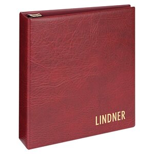 Album Uniplate (Luxus), excl. feuilles et sans boite de protection - Rouge vin - 3 Anneaux - Dim: 270 x 295 x 65 mm
