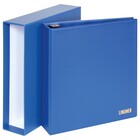 Album Uniplate (Standard), incl. cassette en zonder bladen - Blauw - 3 Rings - Afm: 270 x 295 x 65 mm ■ per set