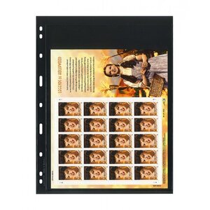 Insert sheets - 1 compartment(s): 197 x 258 mm - Uniplate (071) - Black - 3 Rings
