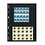 Insert sheets - 2 compartment(s): 197 x 128 mm - Uniplate (072) - Black - 3 Rings