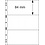 Feuilles de pochettes - 3 compartiment(s): 197 x 84 mm - Uniplate (073) - Noir - 3 Anneaux