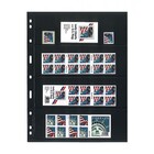 Insert sheets - 4 compartment(s): 197 x 63 mm - Uniplate (074) - Black - 3 Rings ■ per 5 pcs.