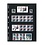 Insert sheets - 4 compartment(s): 197 x 63 mm - Uniplate (074) - Black - 3 Rings