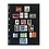 Insert sheets - 6 compartment(s): 197 x 39 mm - Uniplate (076) - Black - 3 Rings
