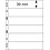 Insteekbladen - 6 vaks indeling: 197 x 39 mm - Uniplate (076) -  - Zwart - 3 Rings