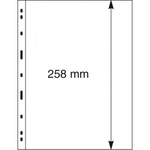 Insteekbladen - 1 vaks indeling: 197 x 258 mm - Uniplate (091) -  - Transparant - 3 Rings