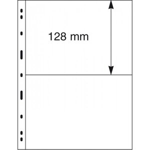 Insert sheets - 2 compartment(s): 197 x 128 mm - Uniplate (092) - Transparent - 3 Rings