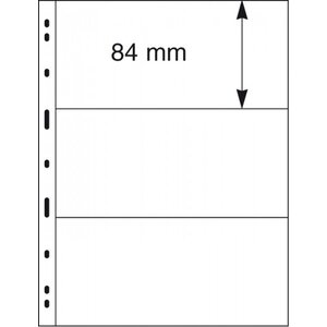 Insert sheets - 3 compartment(s): 197 x 84 mm - Uniplate (093) - Transparent - 3 Rings