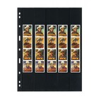 Feuilles de pochettes - 5 compartiment(s): 36/38 x 258 mm - Uniplate (065) - Noir - 3 Anneaux ■ par 5 pcs.
