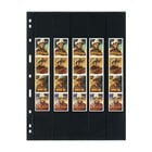 Insteekbladen - 5 vaks indeling: 36/38 x 258 mm - Uniplate (065) - Zwart - 3 Rings ■ per 5 stuks