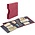 Album Regular (1104), inkl. 20 Klarsicht Blätter (10 x 850, 10 x 851) und Schutzkassette - Weinrot - 18 Ringe - Abm: 305 x 317 x 50 mm ■ pro Satz