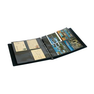 Album SRS, incl. 20 Transparante bladen (829) - Zwart - 4 Rings - Afm: 305 x 317 x 50 mm