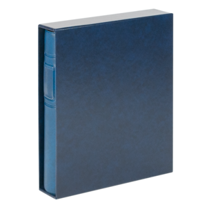 Album Classic (1103Y), incl. boite de protection et sans feuilles - Bleu - 13 Anneaux - Dim: 200 x 235 x 40 mm