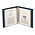 Album Classic (1103Y), incl. 20 Transparante bladen (819) - Blauw - 13 Rings - Afm: 200 x 235 x 40 mm ■ per set