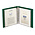 Album Classic (1103Y), incl. 20 Transp. bladen (819) - Groen - 13 Rings - Afm: 200 x 235 x 40 ■ per set