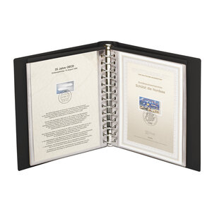 Album Classic (1103Y), incl. 20 Transparante bladen (819) - Zwart - 13 Rings - Afm: 200 x 235 x 40 mm