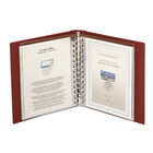 Album Classic (1103Y), incl. 20 Transparante bladen (819) - Wijnrood - 13 Rings - Afm: 200 x 235 x 40 mm ■ per set