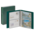 Album Classic (1103Y), incl. 20 Transparante bladen (811) en cassette - Groen - 13 Rings - Afm: 200 x 235 x 40 mm ■ per set