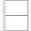 Insert sheets - 2 compartment(s): 155 x 110 mm - Classic () - Transparent - 4 Rings