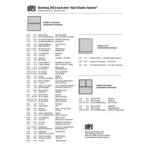 Supplement year: 2014 - Germany - type: Dual - sheet for Miniature Sheets (1 pc.) - Safe (14 Rings)