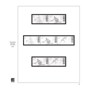 Supplement periode: 1975-2019 - Duitsland - type: Dual - bladen voor Se-Tenant (samenhangende zegels) (44 st.) - Safe (14 Rings)
