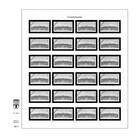 Vordruckblatt, Typ: AS -  N°: 2 - Schloß Sanssouci, Postsdam - Deutschland - Blatt für Automatenstreifen - Lindner, T-Blanco  (champagnerfarben)