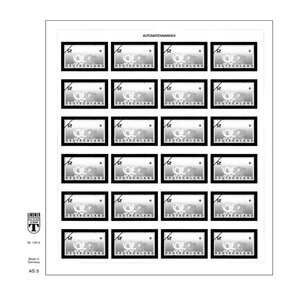 Feuille pré-imprimée, type: AS -  N°: 3 - Postemblem - Allemagne - feuille pour Bandes Automatiques - Lindner, T-Blanco  (couleur champagne)