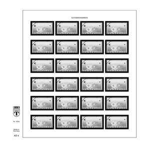 Vordruckblatt, Typ: AS -  N°: 4 - Postemblem - Deutschland - Blatt für Automatenstreifen - Lindner, T-Blanco  (champagnerfarben)