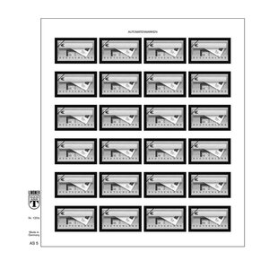 Feuille pré-imprimée, type: AS -  N°: 5 - Briefkasten - Allemagne - feuille pour Bandes Automatiques - Lindner, T-Blanco  (couleur champagne)