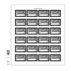 Pre-printed sheet, type: AS -  N°: 6 - Brandenburger Tor, Berlin - Germany - sheet for Dispencer strips - Lindner, T-Blanco  (champagne colored)