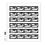 Pre-printed sheet, type: AS -  N°: 7 - Post Tower, Bonn - Germany - sheet for Dispencer strips - Lindner, T-Blanco  (champagne colored)