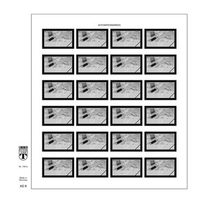 Feuille pré-imprimée, type: AS -  N°: 8 - Briefe schreiben - Allemagne - feuille pour Bandes Automatiques - Lindner, T-Blanco  (couleur champagne)