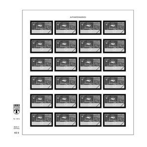 Feuille pré-imprimée, type: AS -  N°: 9 - Briefe empfangen - Allemagne - feuille pour Bandes Automatiques - Lindner, T-Blanco  (couleur champagne)