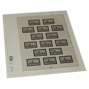 Voordrukblad - Berlijn - blad voor Automaten stroken - Lindner, T-Blanco  (champagnekleur)