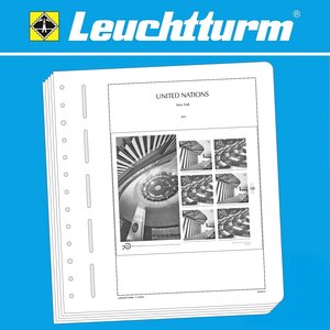 Supplement year: 2024 - U.N.O. New York (K) - sheet for Miniature Sheets (1 pc.) - Leuchtturm (13 Rings)