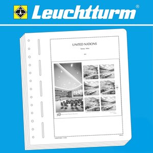 Supplement year: 2024 - U.N.O. Vienna (K) - sheet for Miniature Sheets (1 pc.) - Leuchtturm (13 Rings)